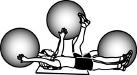 Stability Ball Exercises: Crunch, Reach, Pass