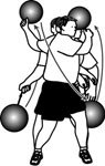 medicine ball figure eights