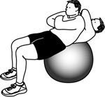 Exercise Ball Example: Stability Ball Crunch
